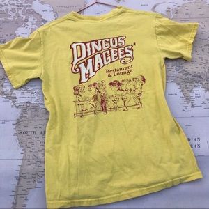 Funny Vintage T-Shirt Dingus Magees Yellow Tee S